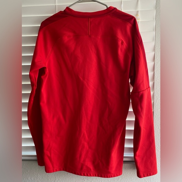 Men’s Nike Red Long Sleeve Sweatshirt - Picture 2 of 13